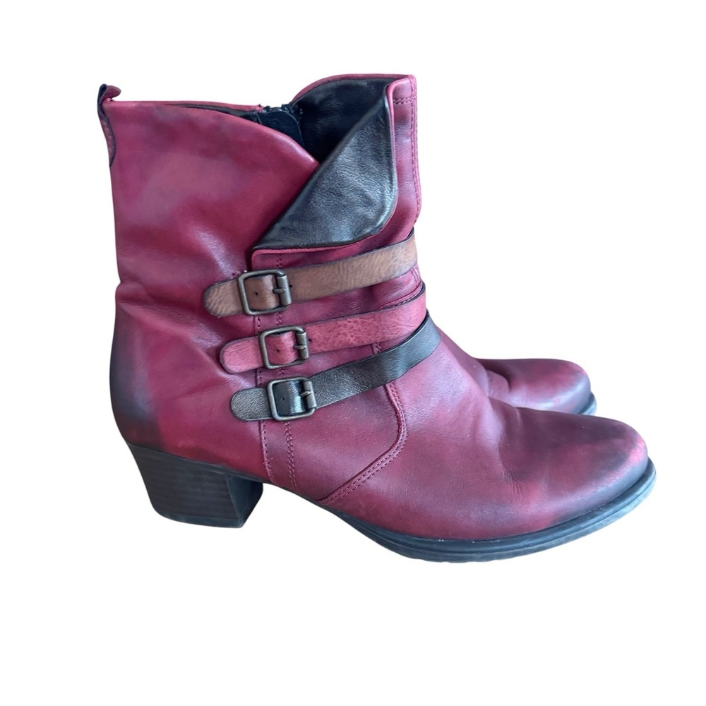 Remonte by Rieker Women's D3179-35 Block Heel Round Toe Ankle Boots Size 39/8.5